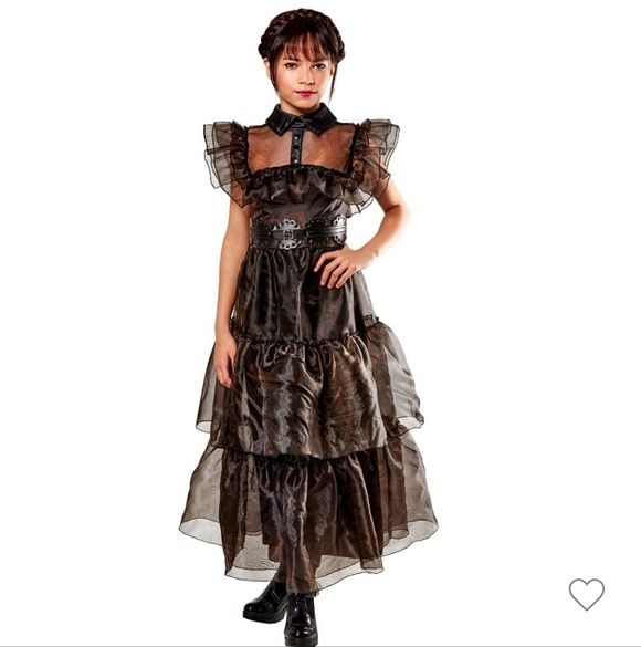 Rubies Wednesday Addams Nevermore Academy Rave'n Dance Girl's Costume Small